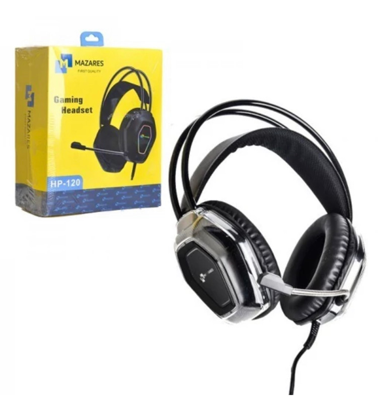 هدست گیمینگ سیم دار مازارس (MAZARES) مدل HP-120