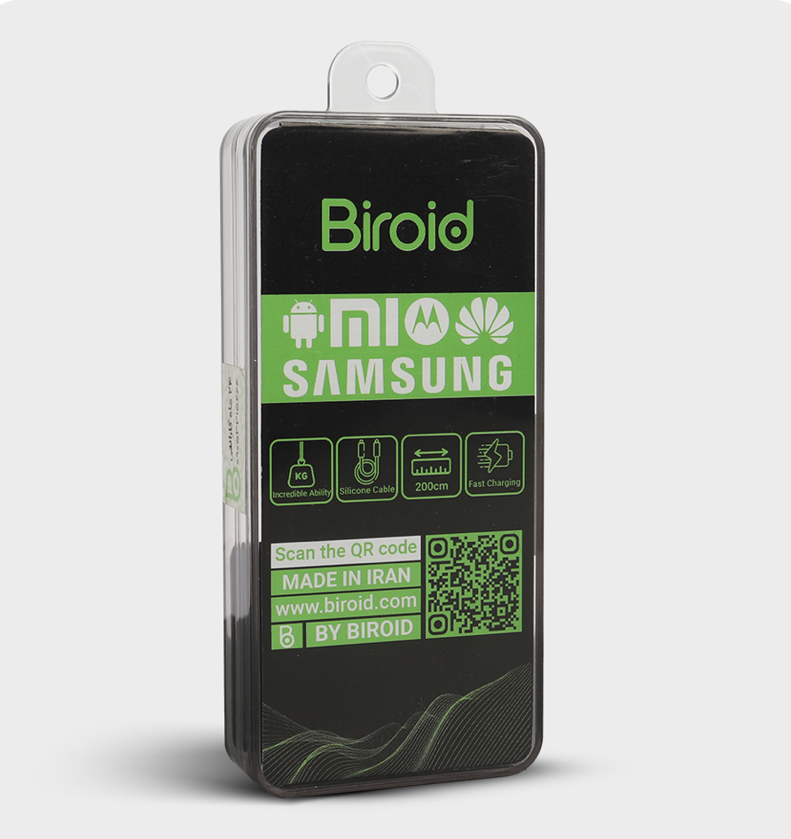 کابل Biroid مدل usb  602 usb به تایپ سی